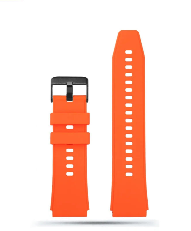 Rubber Watch Strap with Convex Ends – 22mm | Wellstraps™ Wellstraps™