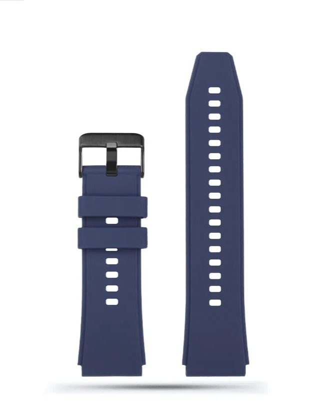 Rubber Watch Strap with Convex Ends – 22mm | Wellstraps™ Wellstraps™