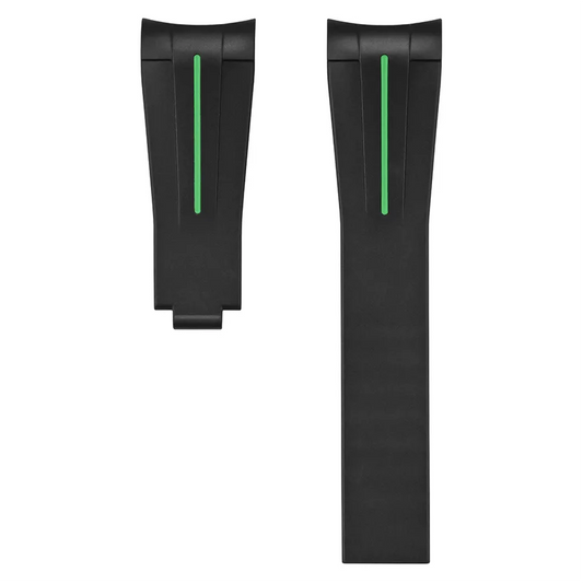 Deployant Rubber Strap – Y II Line Series | Compatible with 21mm Watches Wellstraps™