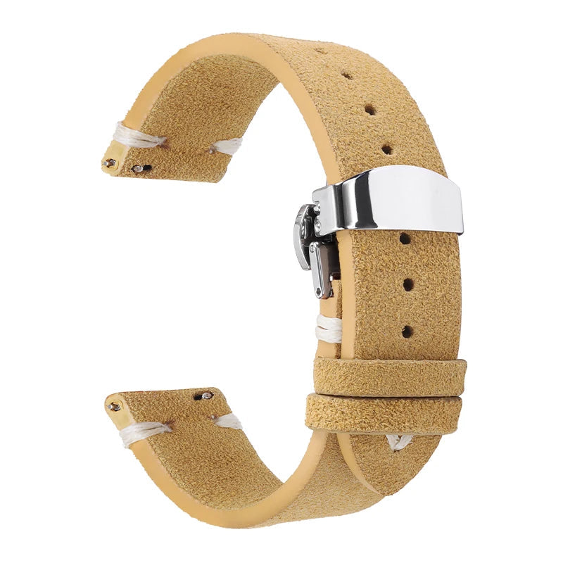 Suede Leather Strap For Watch – 18/20/22mm Vintage Band | Wellstraps™ Wellstraps™