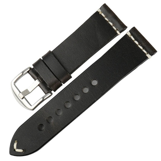 Vintage Leather Strap For Watch – 20/22/24mm Replacement Band | Wellstraps™ Wellstraps