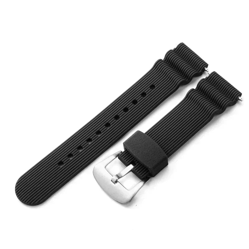 Diver Rubber Watch Strap – 22mm | Wellstraps™
