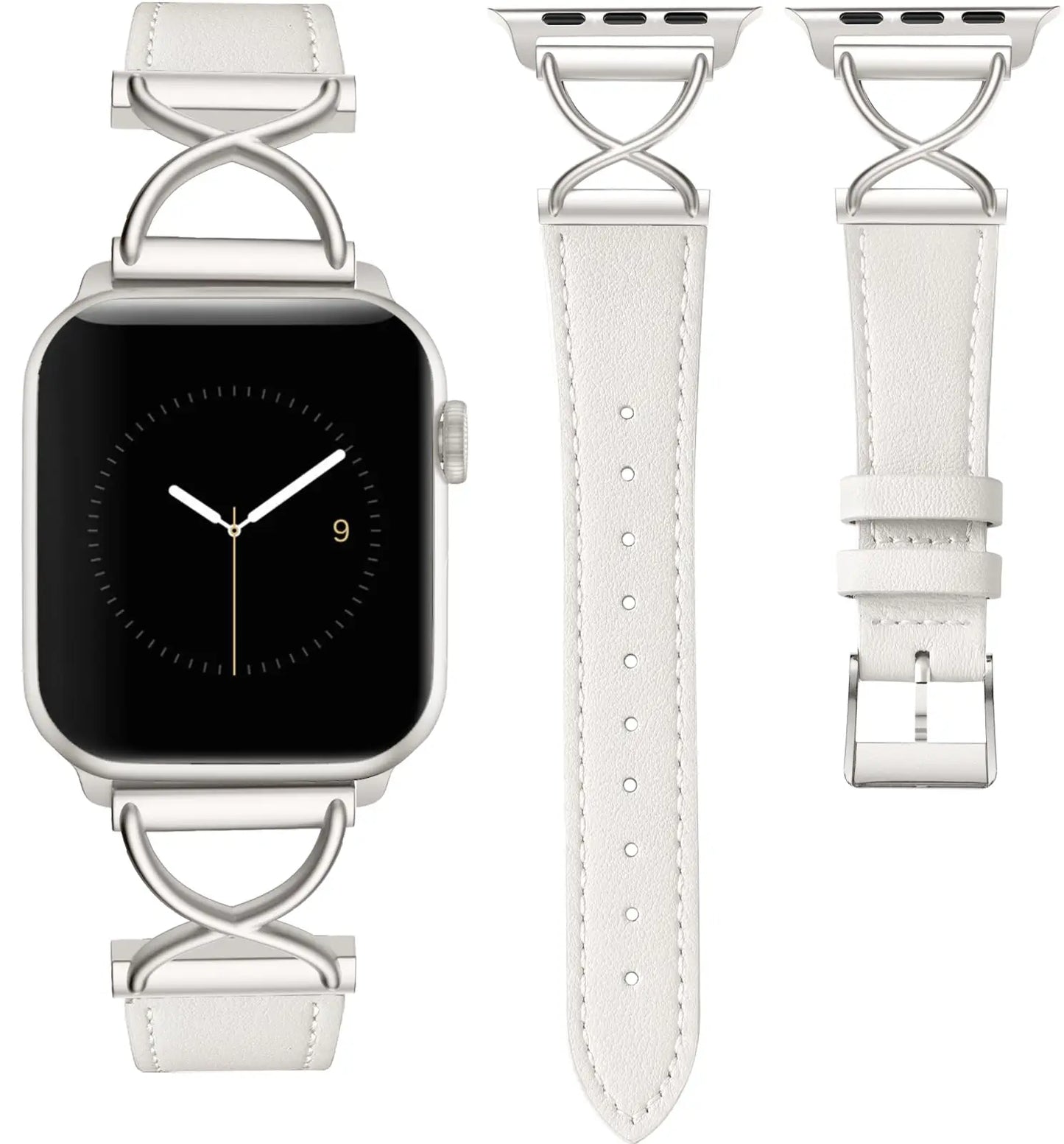 Luxury Leather Strap For Smartwatch – 38–49mm | Wellstraps™