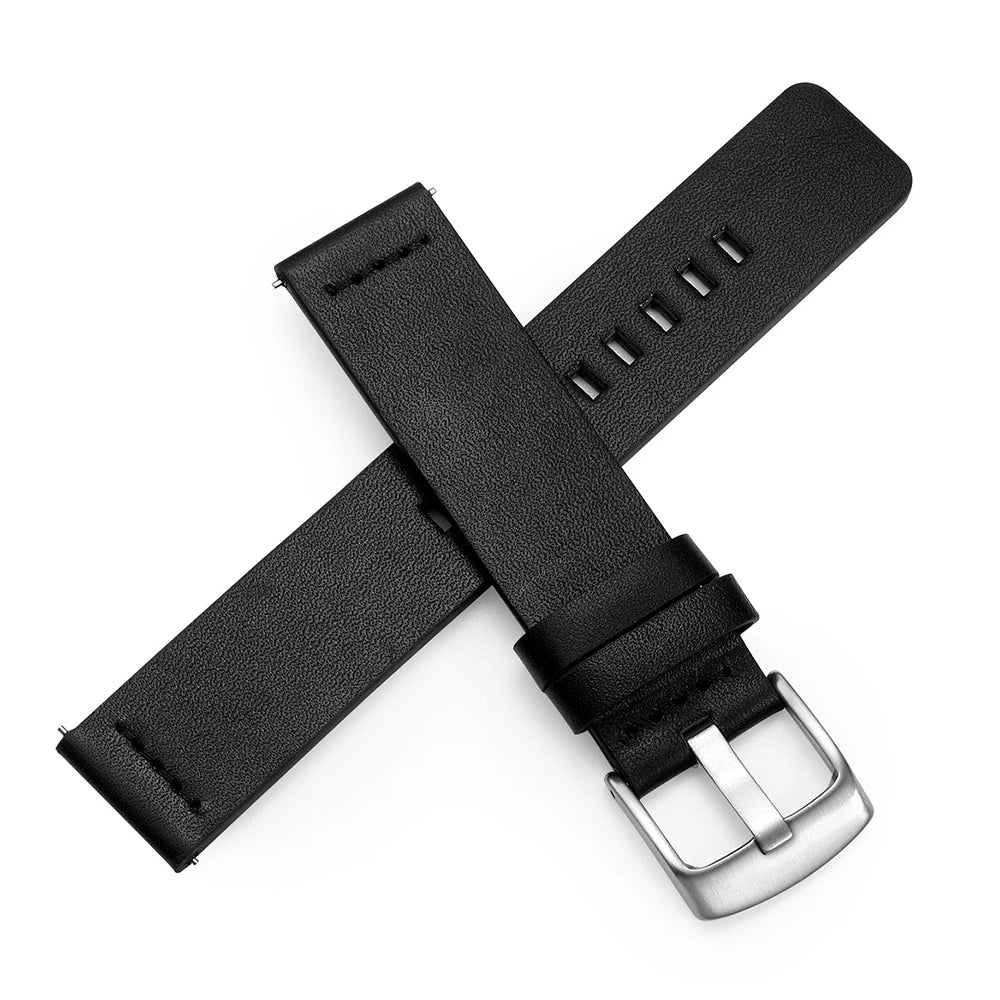 Leather Strap For Smartwatch – 22mm Replacement Band | Wellstraps™ Wellstraps™