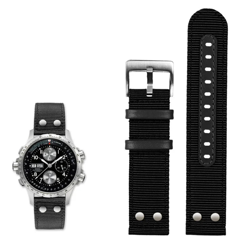 Nylon Canvas Watch Strap – 22mm | Wellstraps™ Wellstraps™