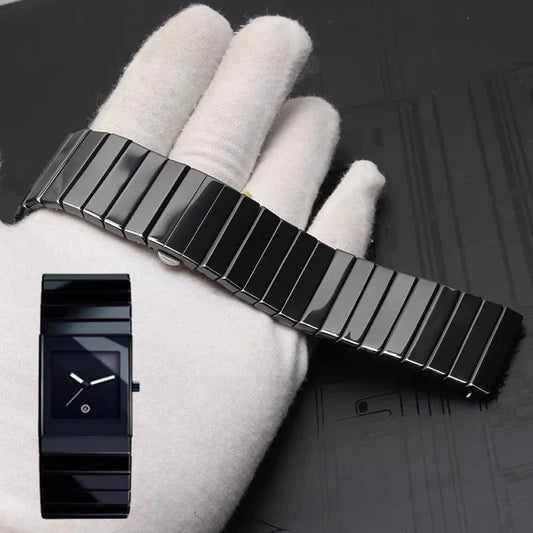 Black Ceramic Watch Strap – 27/35mm | Wellstraps™ Wellstraps™