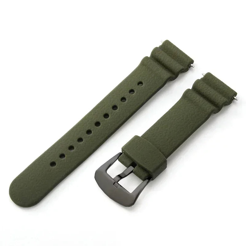 Diver Rubber Watch Strap – 22mm | Wellstraps™