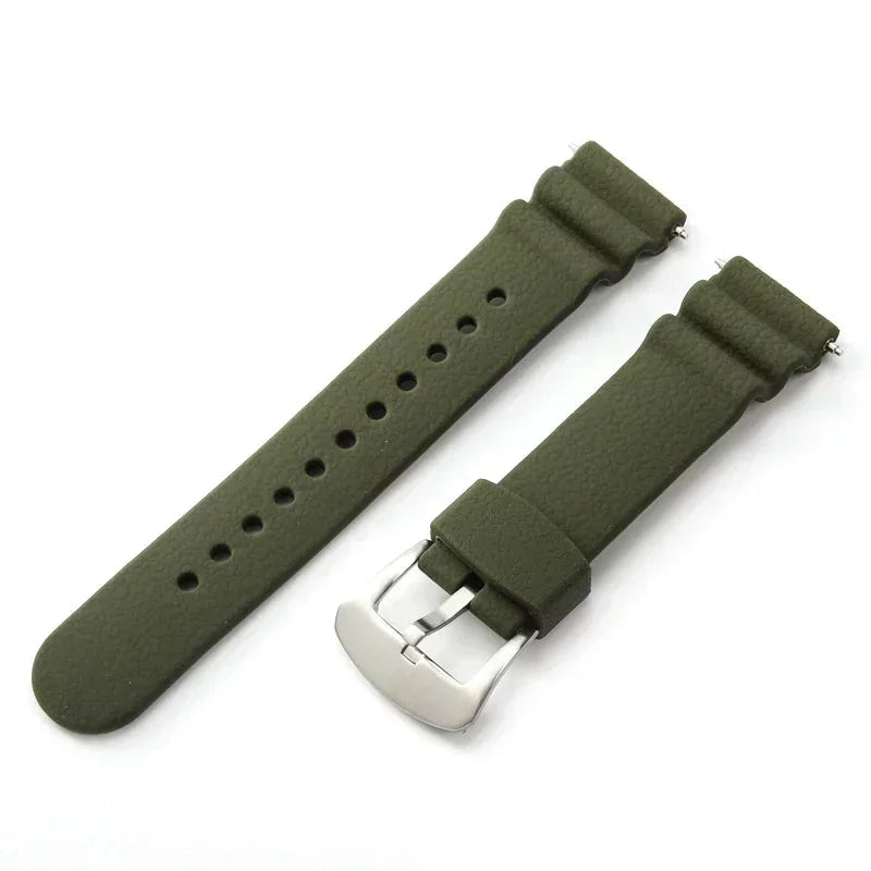 Diver Rubber Watch Strap – 22mm | Wellstraps™
