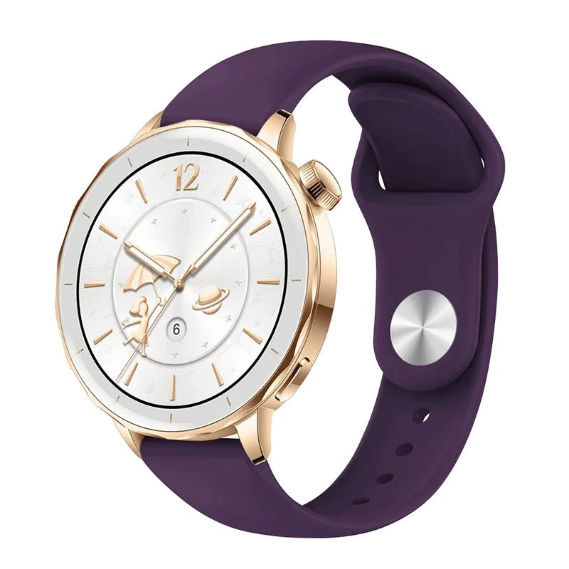 Slim Rubber Strap For Smartwatch – 18mm Universal Replacement | Wellstraps™ Wellstraps