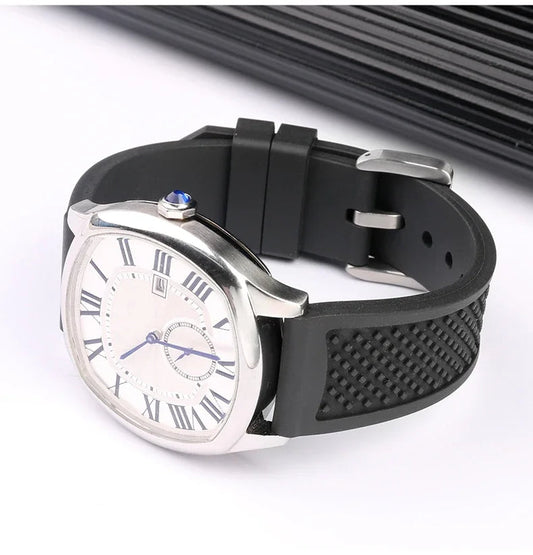 Premium Rubber Strap – Black & Blue Options | Wellstraps™ Wellstraps™