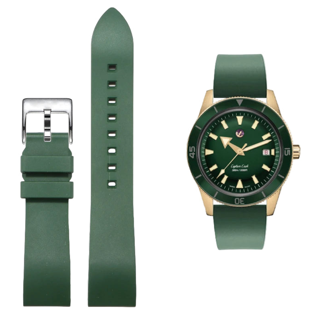 Premium Rubber Strap – 19–22mm Wellstraps™