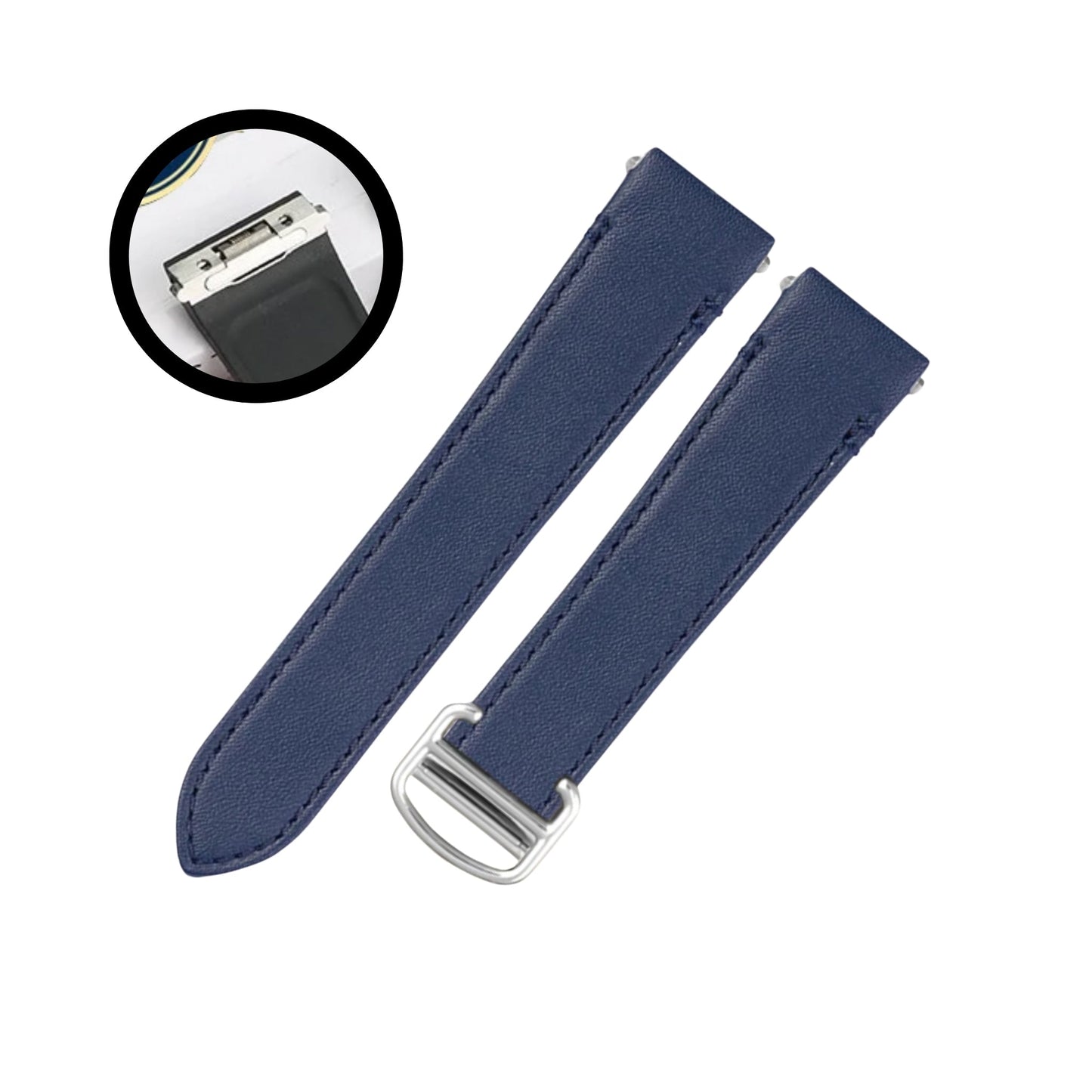 Premium Leather Strap – 19mm, 21mm – For Luxury Watches Wellstraps