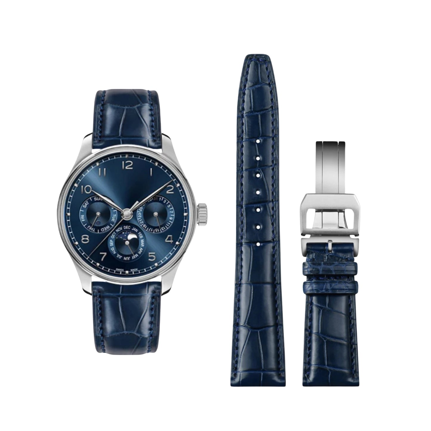 Leather Strap – Compatible with 20/21/22mm Watches | Wellstraps™ Wellstraps