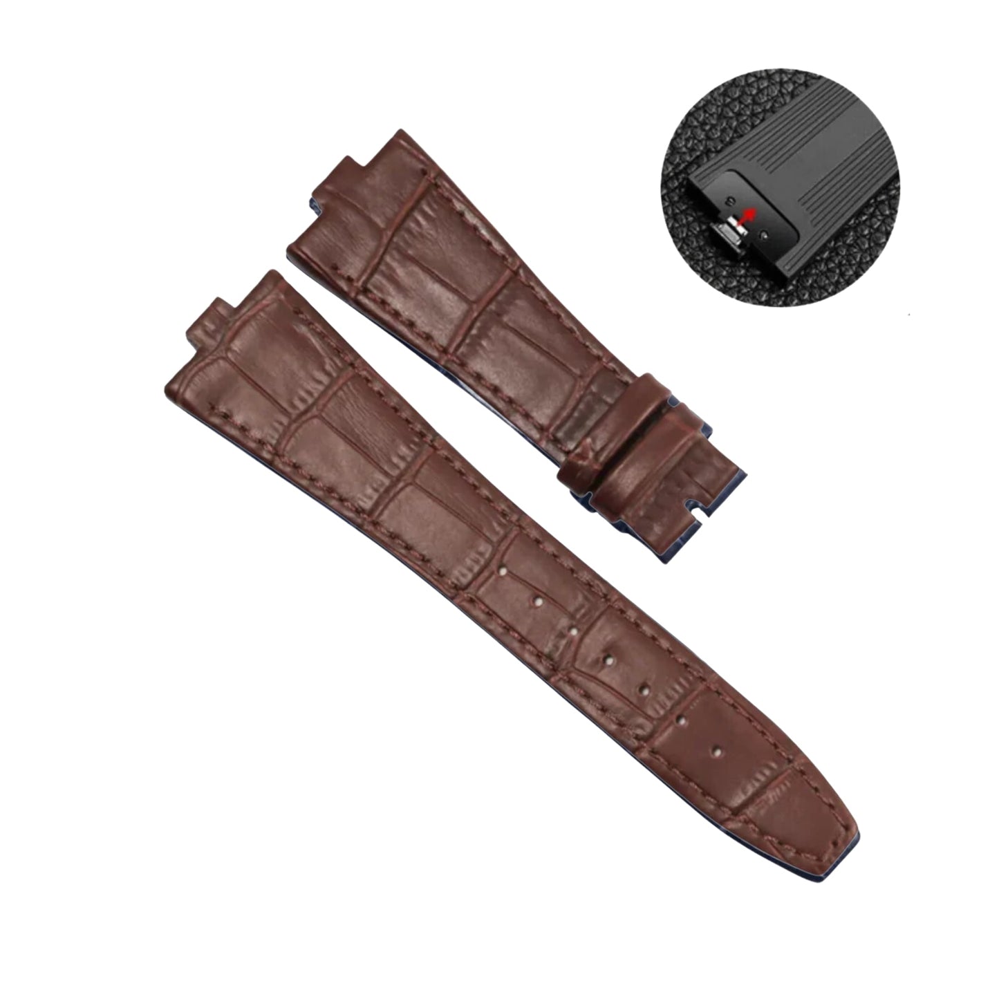 Leather Strap – Compatible with 25mm Watches - Wellstraps™