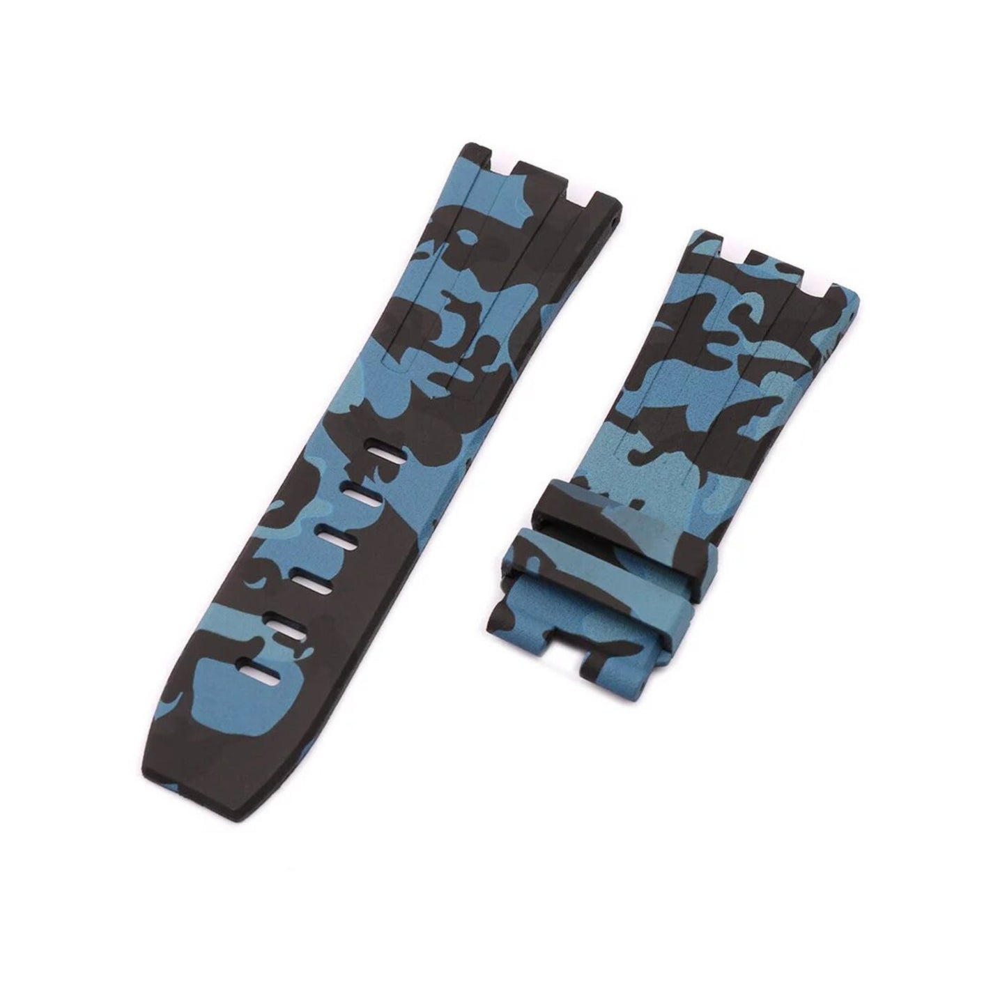 Rubber Watch Strap – 28mm – For 42mm Luxury Diver Watches – Camo Colors | Wellstraps™ Wellstraps