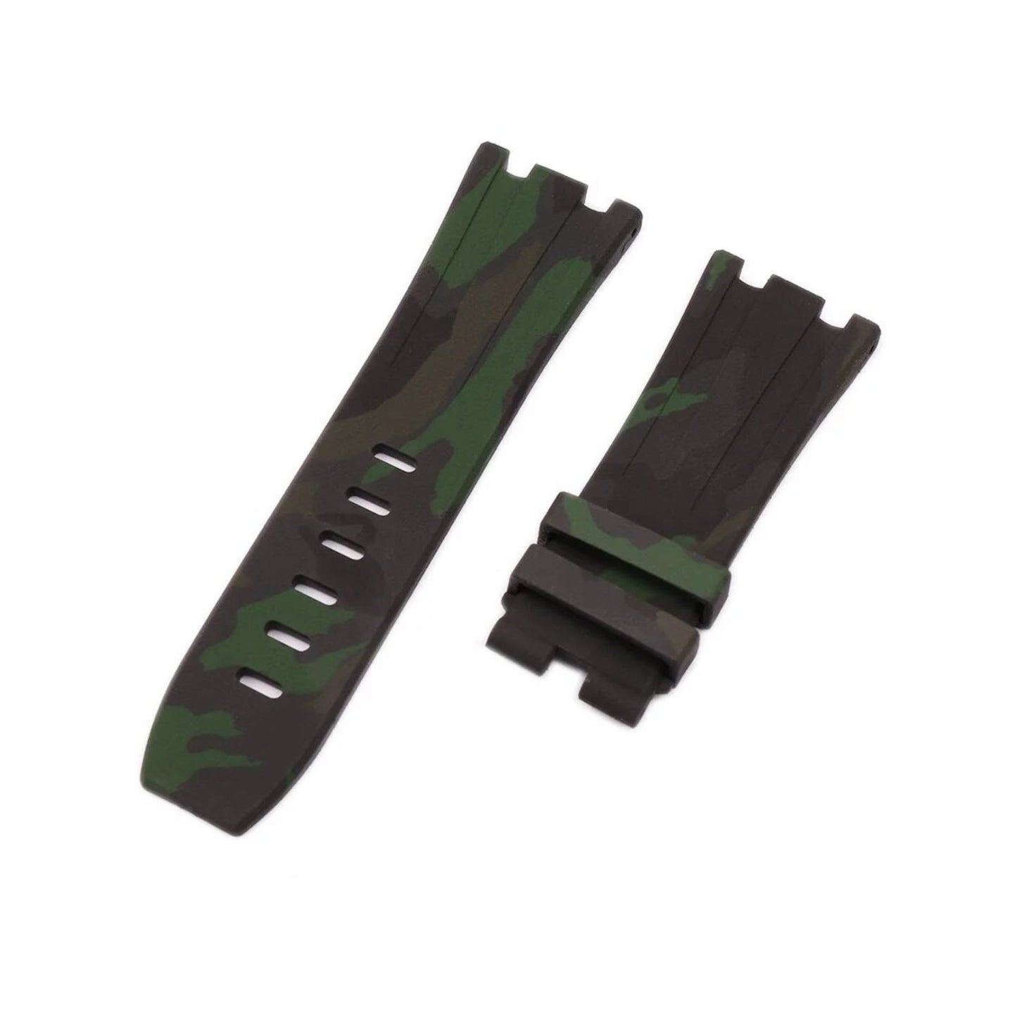 Rubber Watch Strap – 28mm – For 42mm Luxury Diver Watches – Camo Colors | Wellstraps™ Wellstraps