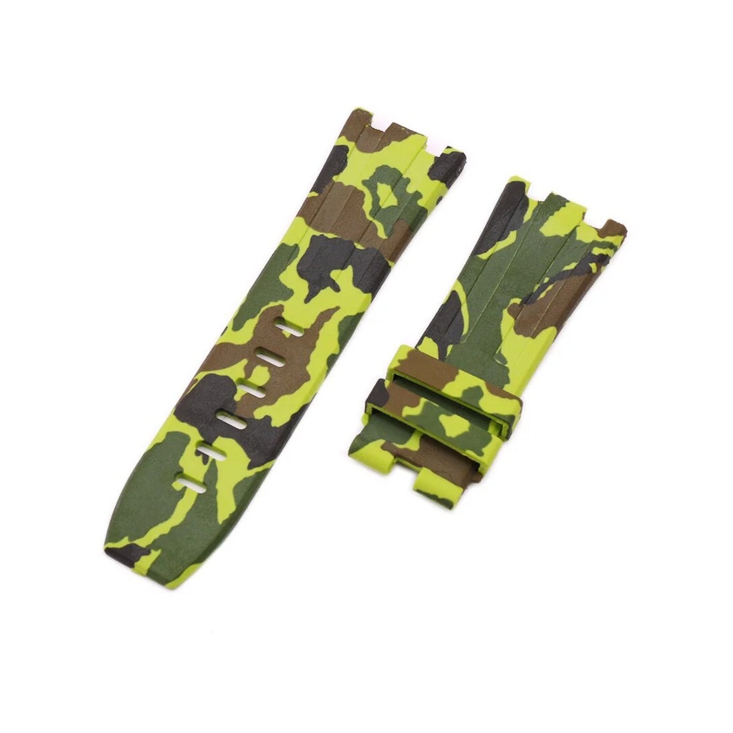Rubber Watch Strap – 28mm – For 42mm Luxury Diver Watches – Camo Colors | Wellstraps™ Wellstraps