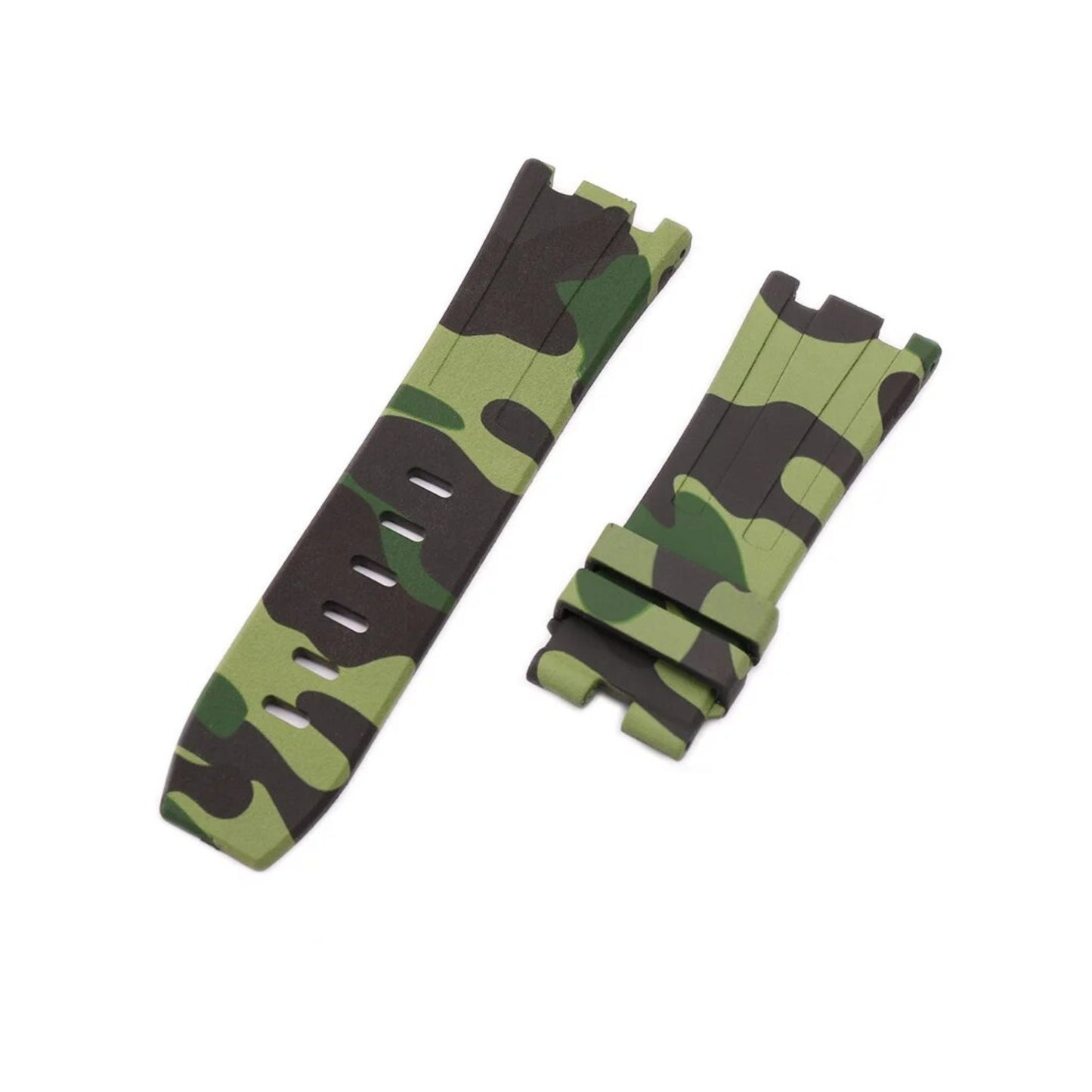 Rubber Watch Strap – 28mm – For 42mm Luxury Diver Watches – Camo Colors | Wellstraps™ Wellstraps