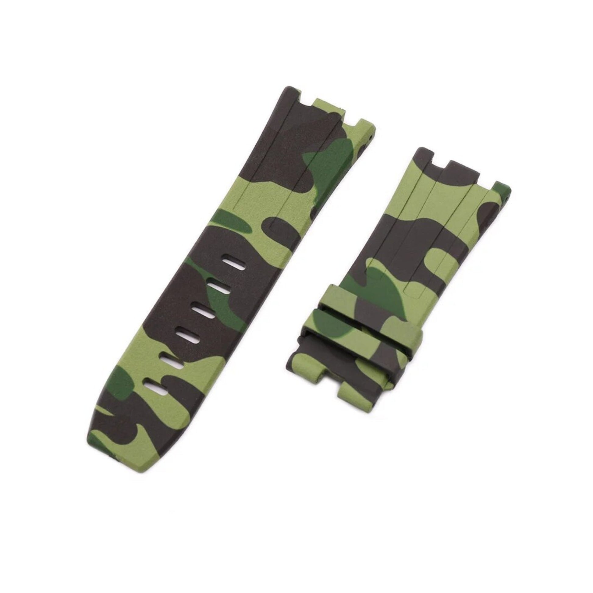 Rubber Watch Strap – 28mm – For 42mm Luxury Diver Watches – Camo Colors | Wellstraps™ Wellstraps
