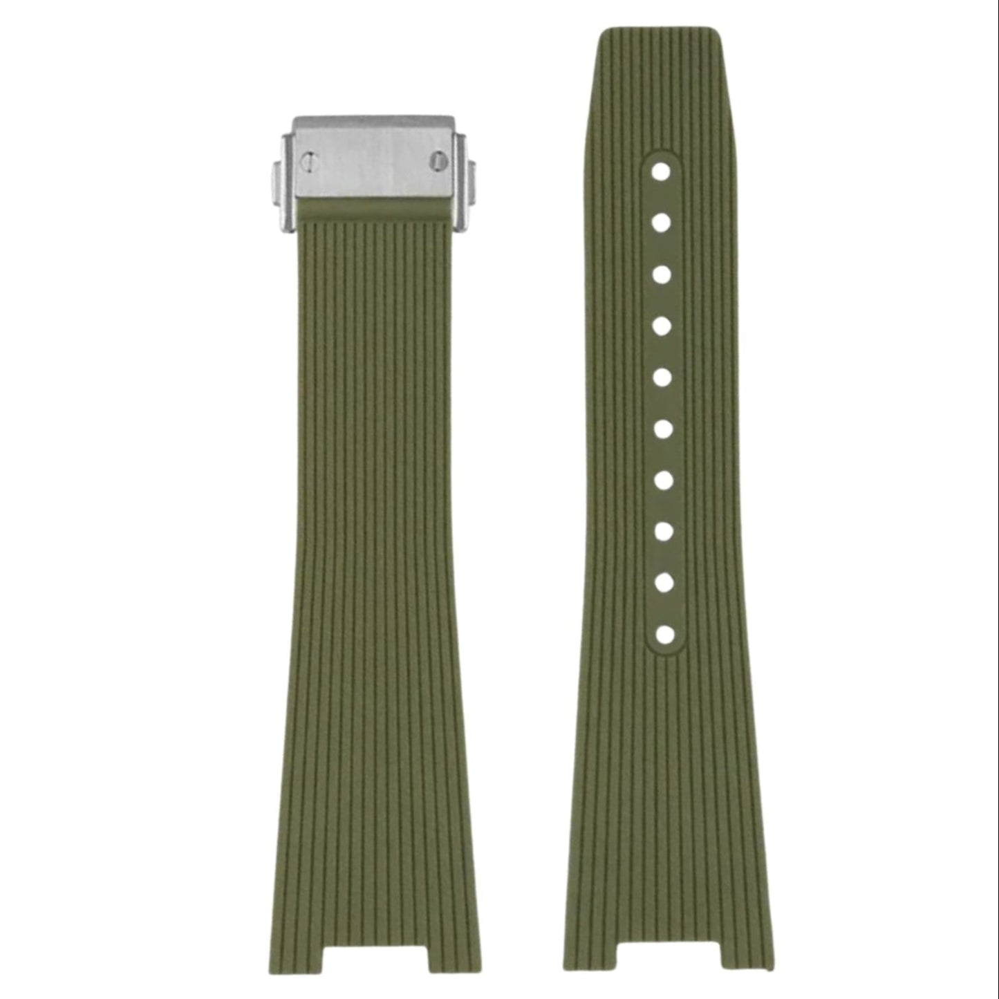Rubber Watch Strap – 23mm – Universal Replacement Band | Soft Natural Rubber Watch Strap – Multiple Colors Wellstraps