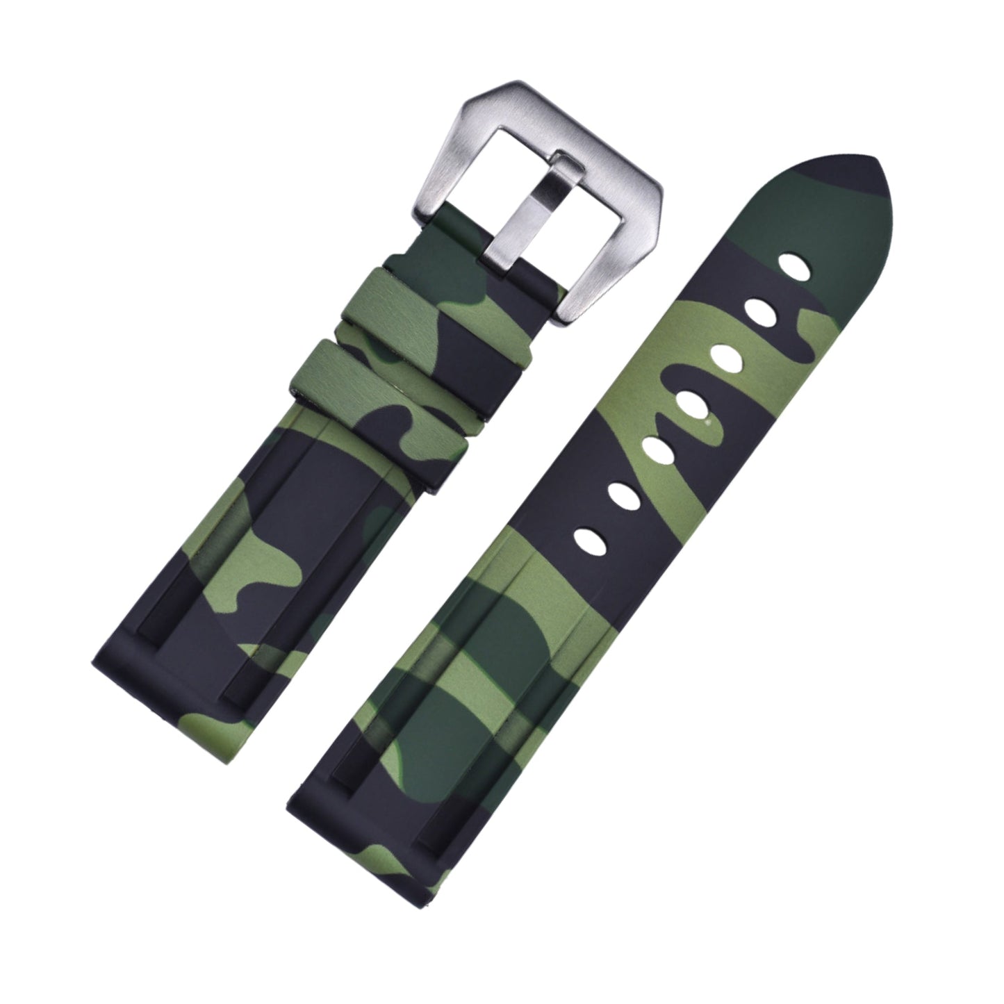 Rubber Strap Camo – Compatible with 20–26mm Watches | Wellstraps™ Wellstraps