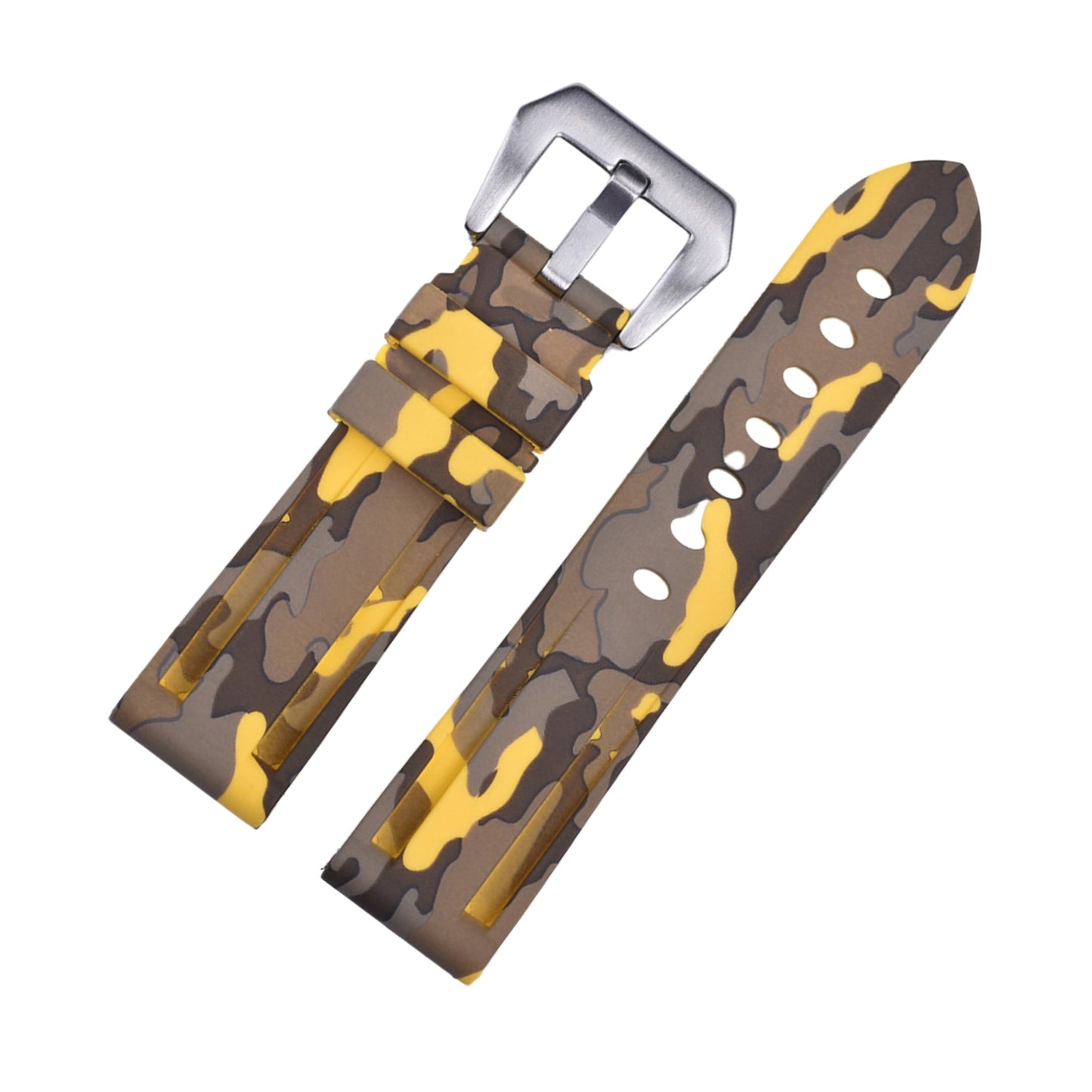 Rubber Strap Camo – Compatible with 20–26mm Watches | Wellstraps™ Wellstraps