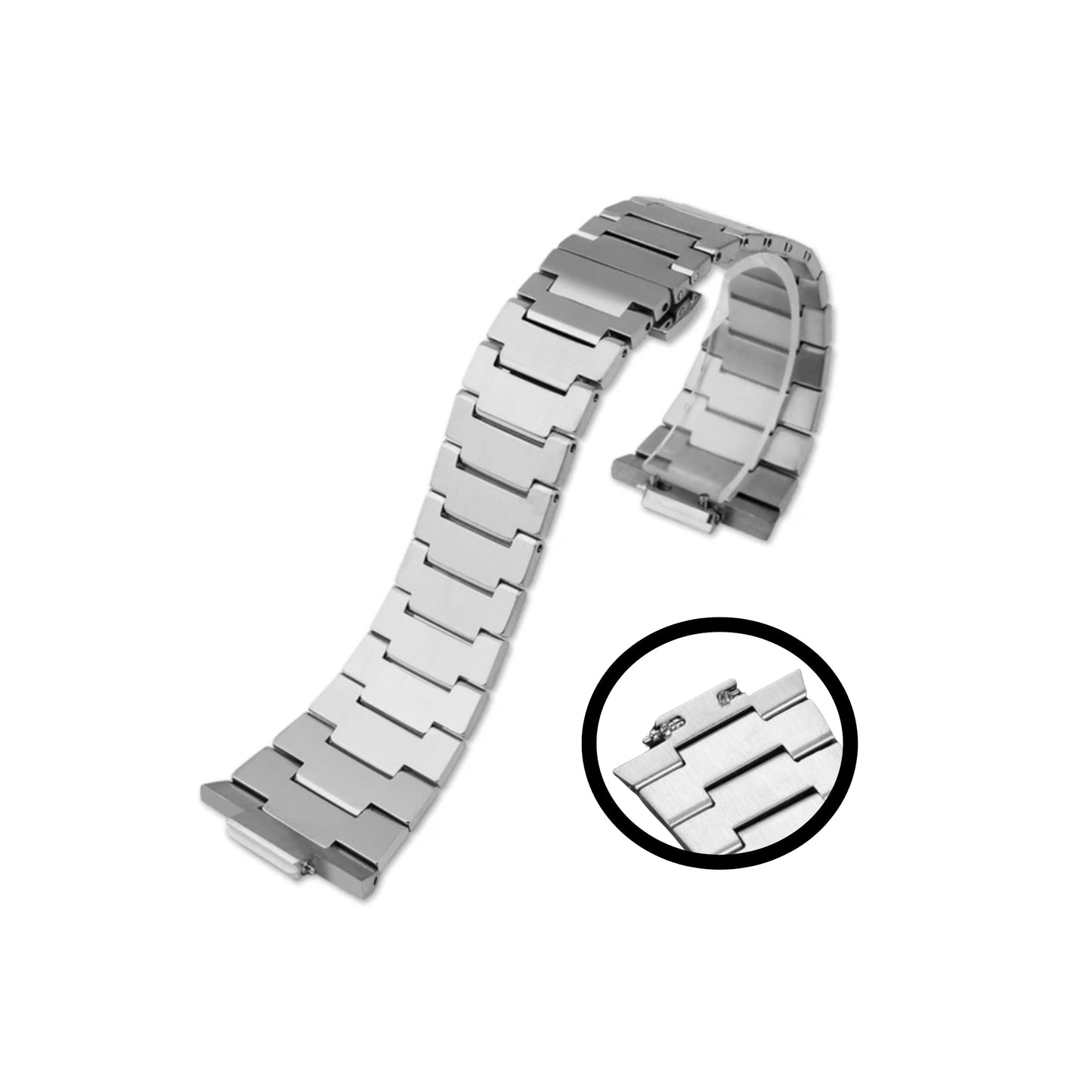 Stainless Steel Strap - For Tissot PRX - Silver Tissot