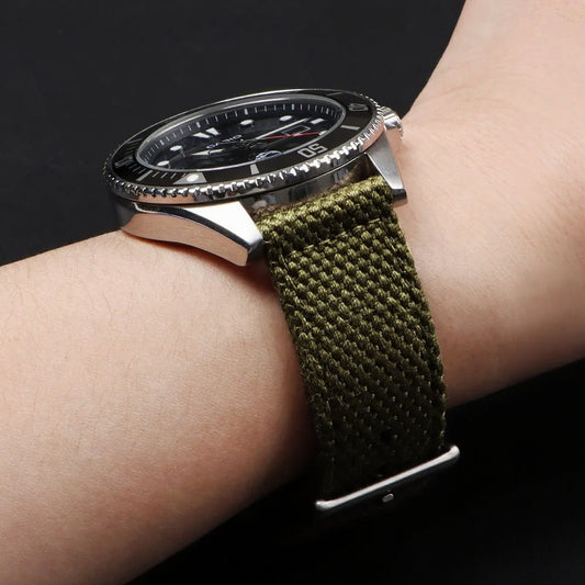 Linen Nylon Watch Strap – 20/22mm | Wellstraps™ Wellstraps™