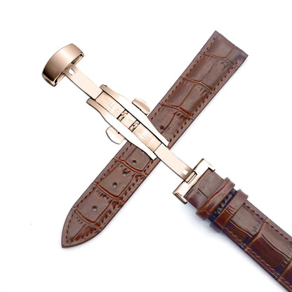 Watchband 14mm 16mm 18mm 19mm 20mm 21mm 22mm 24mm Genuine Leather Strap Men Universal Replacement Watch Band Watch Accessories  Wellstraps™