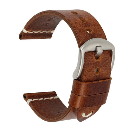 Vintage Leather Strap For Watch – 20/22/24mm Replacement Band | Wellstraps™ Wellstraps