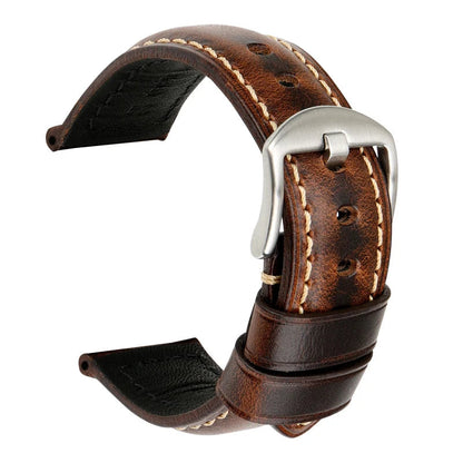 Leather Strap For Watch – 18–26mm Vintage Band | Wellstraps™ Wellstraps