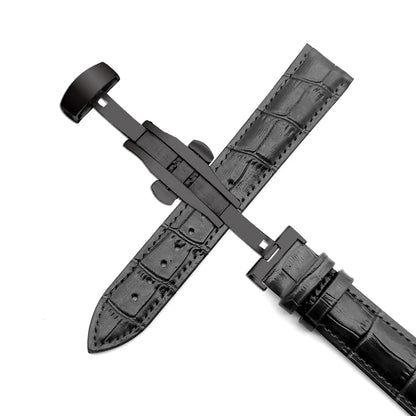 Watchband 14mm 16mm 18mm 19mm 20mm 21mm 22mm 24mm Genuine Leather Strap Men Universal Replacement Watch Band Watch Accessories  Wellstraps™