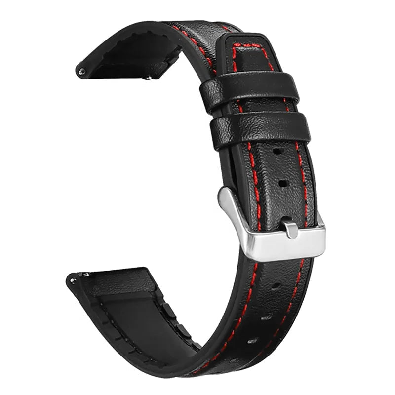 Leather Strap For Smartwatch – 22mm Replacement Band | Wellstraps™ Wellstraps
