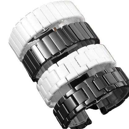Ceramic Watch Strap with Butterfly Clasp – 18–24mm | Wellstraps™  Wellstraps™