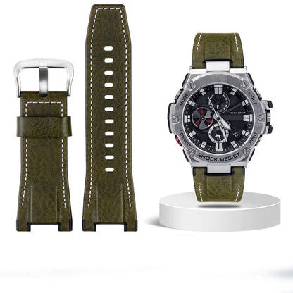 Leather Strap For Sport Watch – 26mm Notched Band | Wellstraps™ Wellstraps