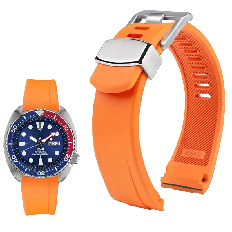 Blue Silicone Rubber Strap For SEIKO PROSPEX Series SRPA21J1 SRPE99K1 SRP777J SRPC91J1 Men Curved Waterproof WatchBand 20mm 22mm  Wellstraps™