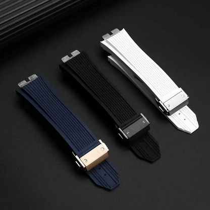 Rubber Watch Strap – Click Attachment, Compatible with 28mm Watches | Wellstraps™