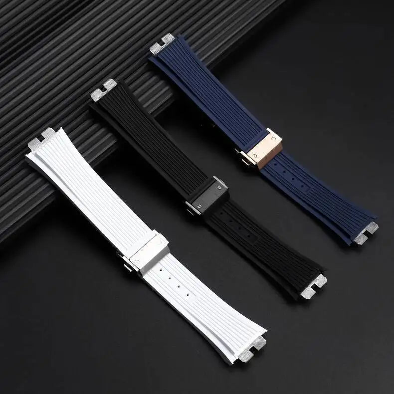 Rubber Watch Strap – Click Attachment, Compatible with 28mm Watches | Wellstraps™  Wellstraps™