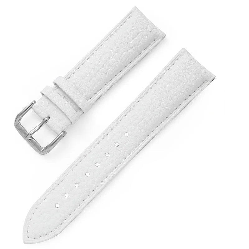 Litchi Pattern Leather Watch Strap – 12–22mm | Wellstraps™  Wellstraps™