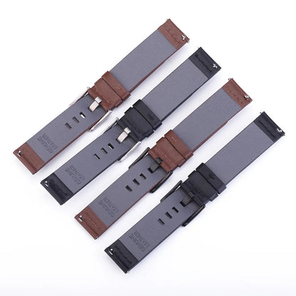 Leather Strap For Smartwatch – 22mm Replacement Band | Wellstraps™ Wellstraps™