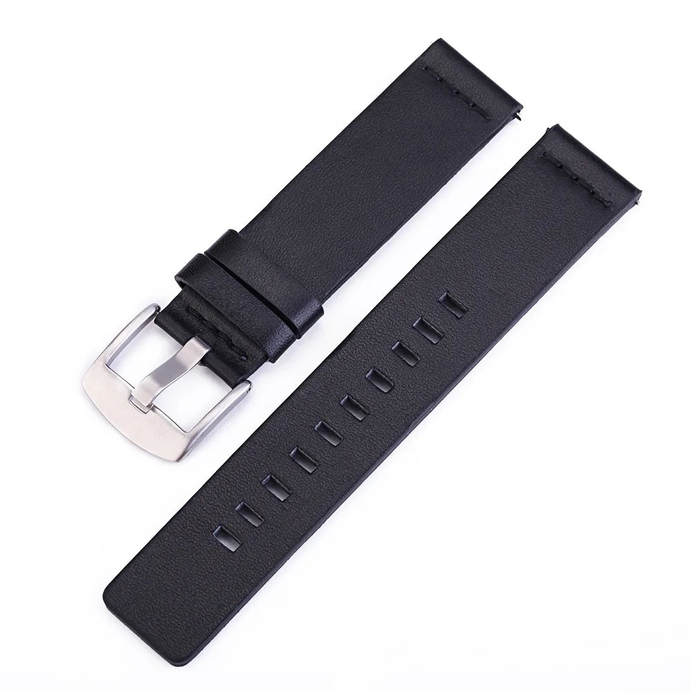 Leather Strap For Smartwatch – 22mm Replacement Band | Wellstraps™ Wellstraps™