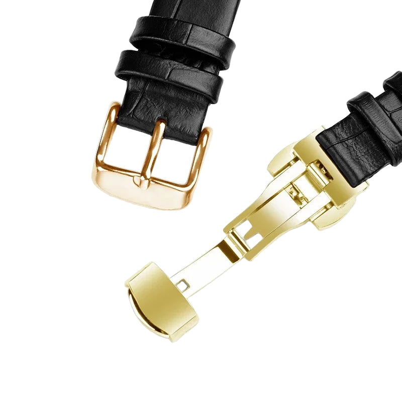 Genuine Leather Watch Strap – 14mm / 18mm Butterfly Buckle | Wellstraps™  Wellstraps™