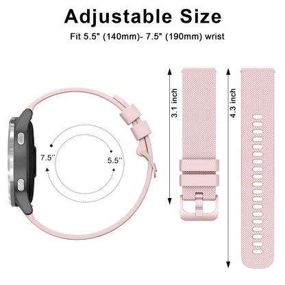 Rubber Strap For Smartwatch – 18mm Sport Band | Wellstraps™ Wellstraps