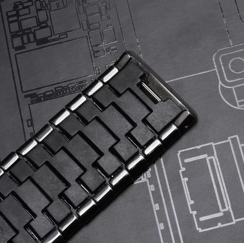 Black Ceramic Watch Strap – 27/35mm | Wellstraps™  Wellstraps™