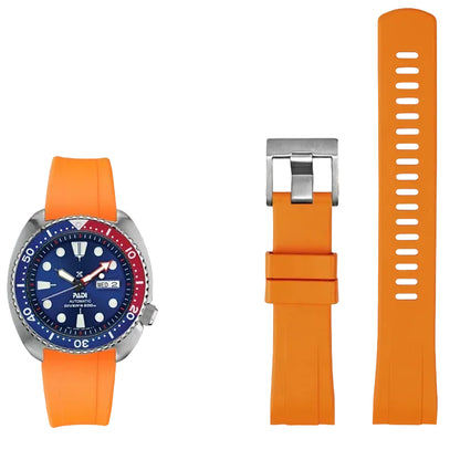 Blue Silicone Rubber Strap For SEIKO PROSPEX Series SRPA21J1 SRPE99K1 SRP777J SRPC91J1 Men Curved Waterproof WatchBand 20mm 22mm  Wellstraps™