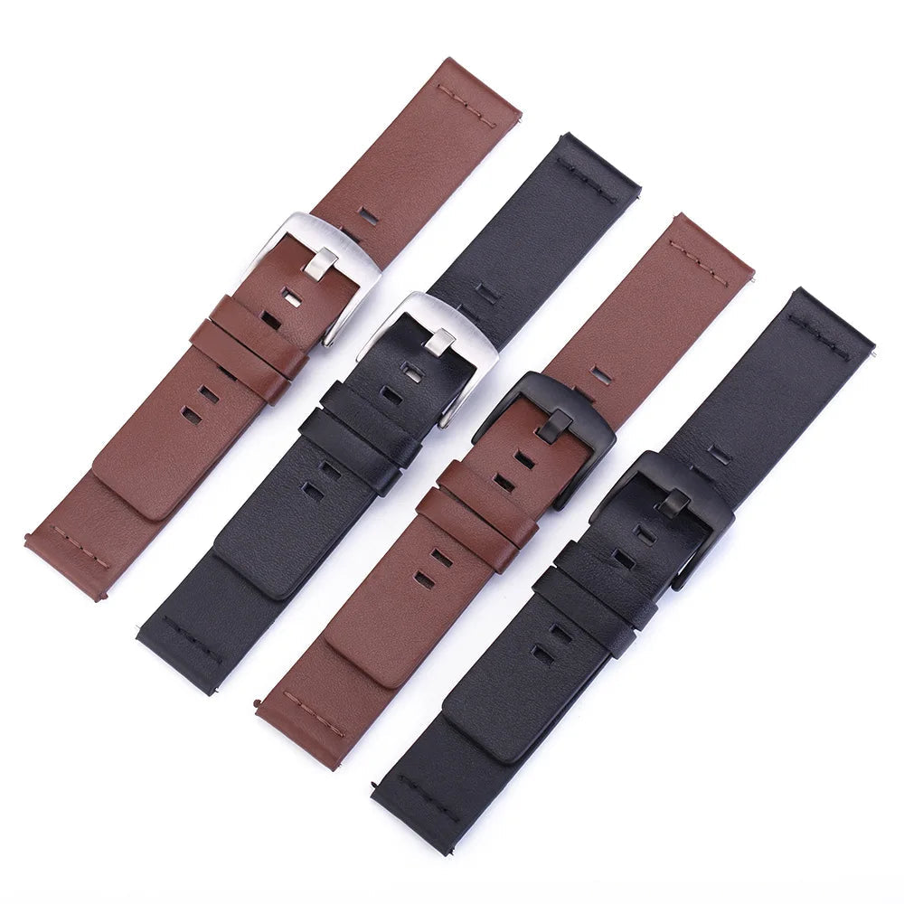 Leather Strap For Smartwatch – 22mm Replacement Band | Wellstraps™ Wellstraps™