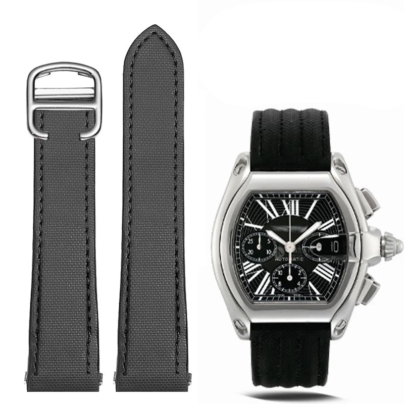 Nylon Watch Strap – Black | Wellstraps™ Wellstraps