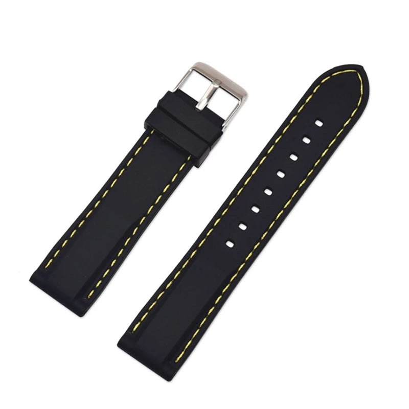 Silicone Rubber Strap – Compatible with 16–24mm Watches | Wellstraps™ Wellstraps