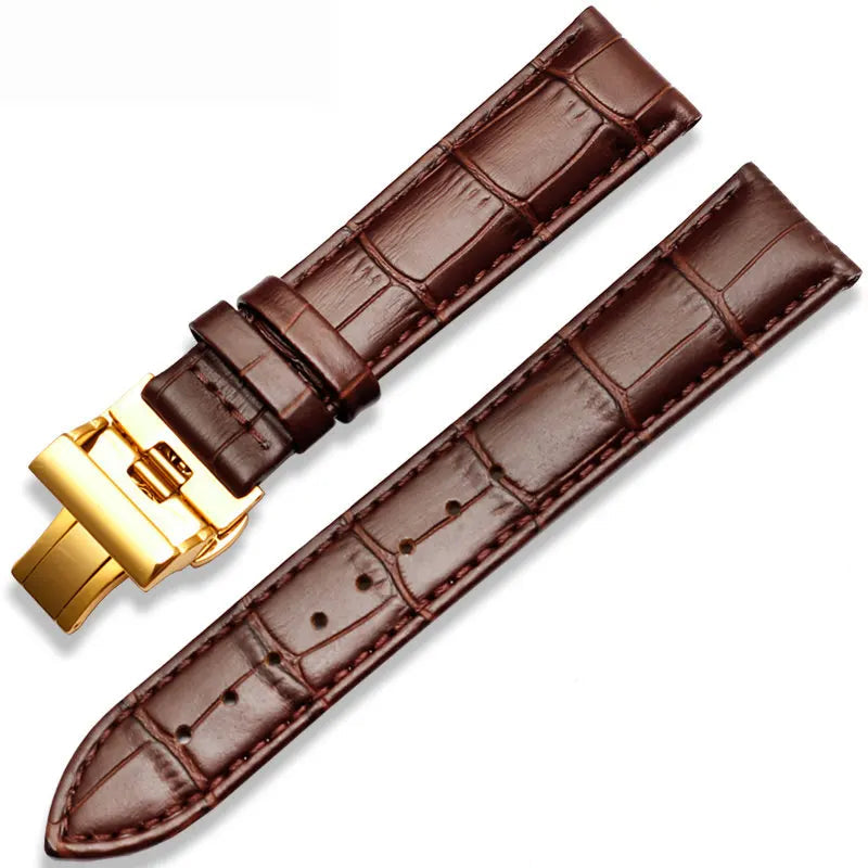 Genuine Leather Watch Strap – 20mm / 22mm with Butterfly Clasp | Wellstraps™  Wellstraps™