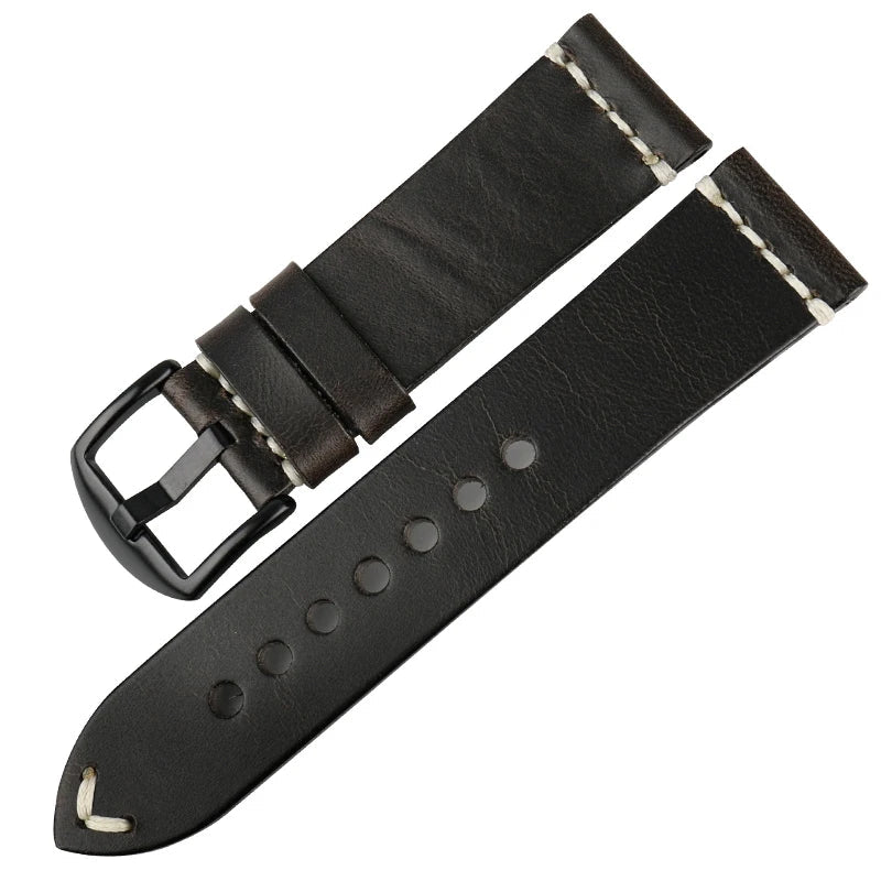 Vintage Leather Strap For Watch – 20/22/24mm Replacement Band | Wellstraps™ Wellstraps